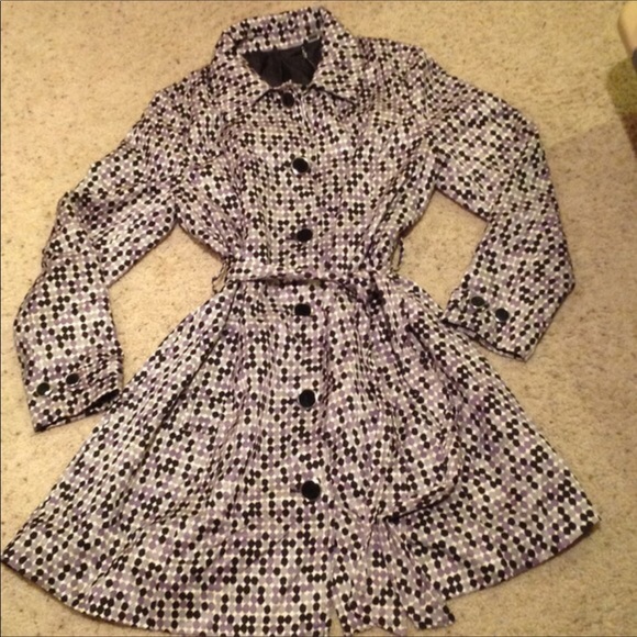 Like New Apt 9 XL Polka Dot Fall Long Jacket - Picture 1 of 2